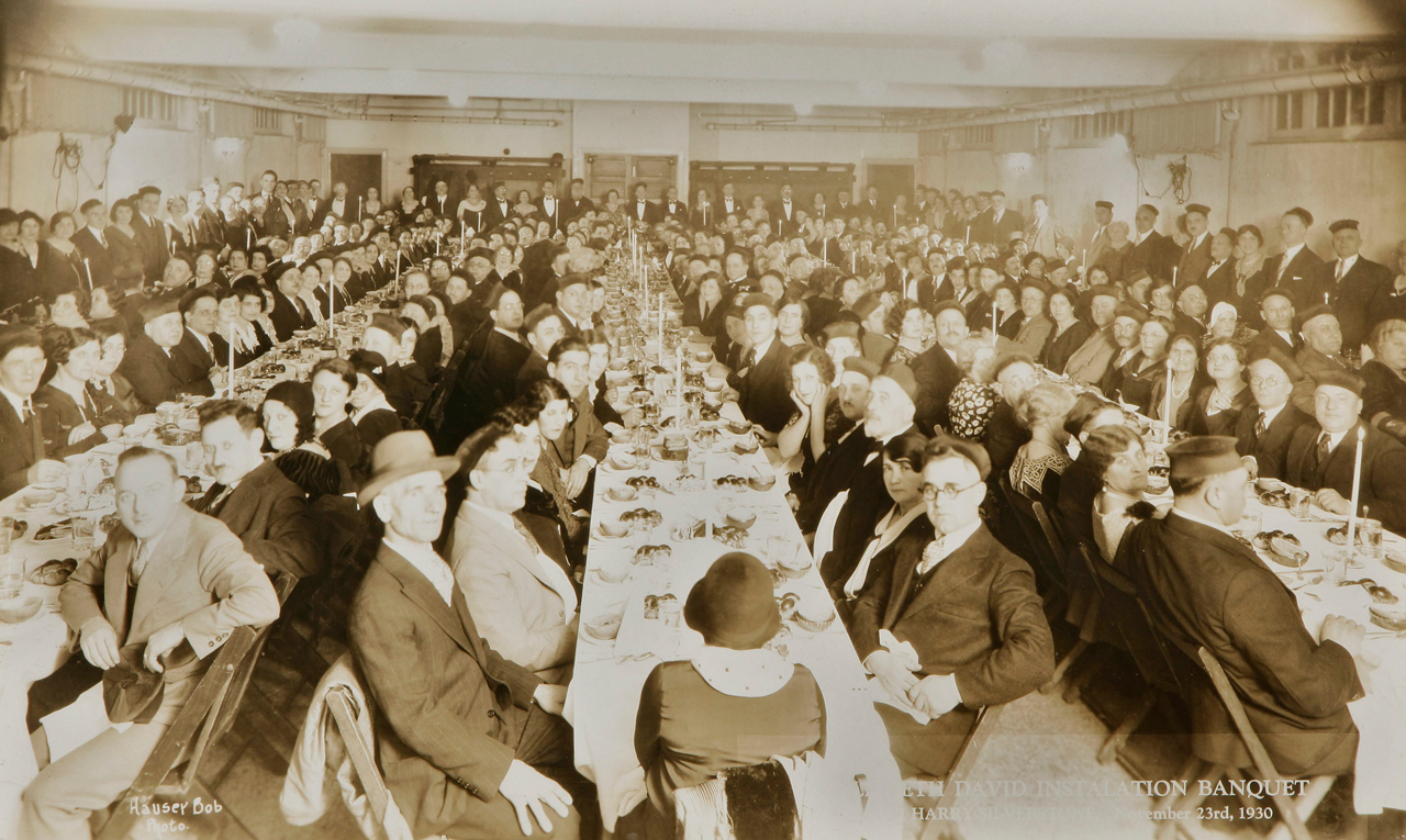 Temple Beth David, Installation Banquet, Rabbi Harry Silverstone, November 23, 1930, Hauser Bob