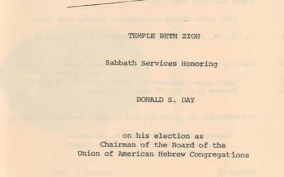 Service Honoring Donald Day, 1980
