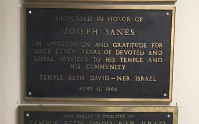 Temple David-Ner Israel, Plaques, Officers