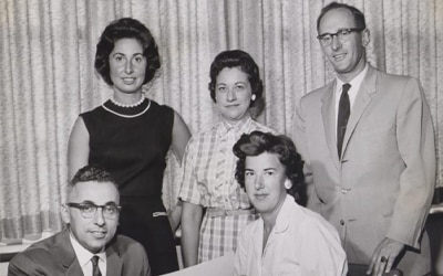 Temple Sinai, Lay Leaders with Rabbi Gaynor, 1960s