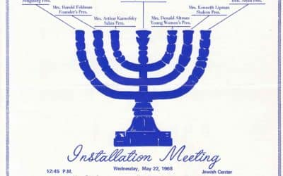 Hadassah Headlines, Bulletin, Installation of the Hadassah Groups, 1968