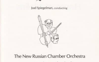 Joel Spiegelman’s New Russian Chamber Orchestra, Hadassah Sponsored. Program Guide, 1978