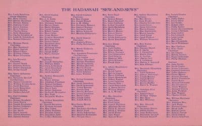 Hadassah Sew and Sews, 1946