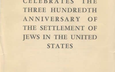 300th Anniversary of Jews in America