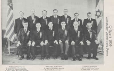 Officers of the Ustingrader Unterstitzung Verein, 1938