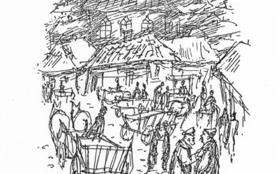 Sokolivka-Ustingrad on Market Day, Sketch by David Sultz