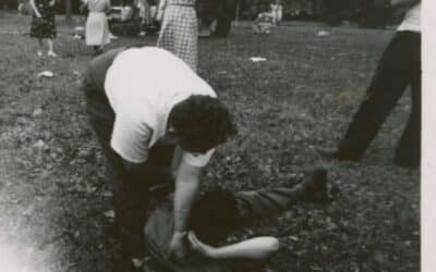 Slutsky Cousin Club event at Ellicot Creek Park, c. 1950s