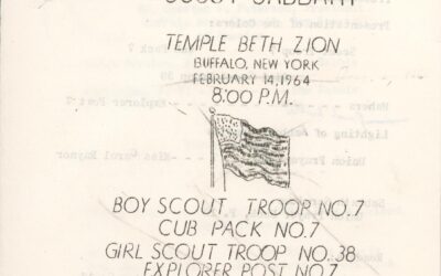 Temple Beth Zion, Annual Scout Shabbat, 1964